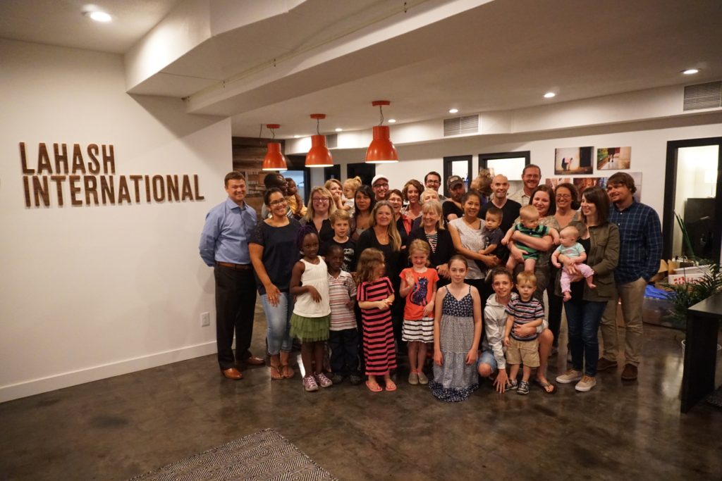 Our team in Portland gathers for a group photo in 2016.